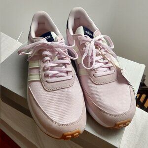 adidas Run 70's Sneaker - Women's 9 - NIB Pink and White Suede and Mesh